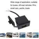 2PCS 2.4 A Motor Boat Trailer Car Modified Square Single USB Car Charger, 2PCS 2.4 A - Imagen 4