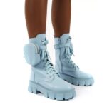 Botas Martin de tacón de muffin de suela gruesa retro de otoño e invierno, 35