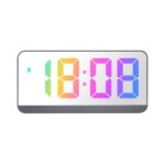 Fuentes coloridas Reloj despertador electrónico LED Reloj de pantalla grande