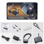 Cerca inalámbrica electrónica al aire libre del adiestrador de perros TF68 2-en-1 con el collar, US Plug - Imagen 2