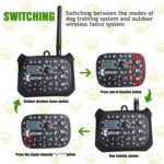 Cerca inalámbrica electrónica al aire libre del adiestrador de perros TF68 2-en-1 con el collar, UK Plug - Imagen 3