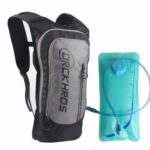 DRCKHROS DH116 Mochila de bolsa de agua para deportes de ciclismo al aire libre, Gray+Water Bag
