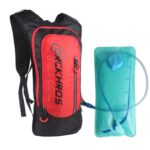 DRCKHROS DH116 Mochila de bolsa de agua para deportes de ciclismo al aire libre, Red+Water Bag