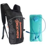 DRCKHROS DH115 Outdoor Running Sports Ciclismo Bolsa de agua Mochila, Black Orange+Water Bag