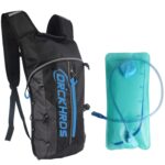 DRCKHROS DH115 Outdoor Running Sports Ciclismo Bolsa de agua Mochila, Black Blue+Water Bag