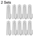 2 juegos de ganchos de cuatro garras, gancho de repuesto para cortina, 2 Sets Four Claw Hook