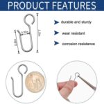 Set Cortina Fácil Sustitución Gancho Accesorios, 20PCS Metal Hook - Imagen 3