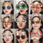2 pinzas para el pelo navideñas personalizadas con gafas raras de Navidad., Large Oh Christmas Hat - Imagen 3