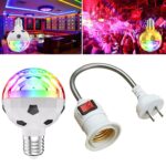 ZQMQD-001 6 LED Luz giratoria colorida Luz de ambiente de bola mágica para el hogar, especificaciones:, Black White, Gold, Red, Full Red Light, White+Universal Holder, White+Insert Holder, Gold+Universal Holder, Gold+Insert Holder, Red+Universal Holder...
