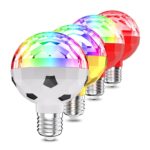 ZQMQD-001 6 LED Luz giratoria colorida Luz de ambiente de bola mágica para el hogar, especificaciones:, Black White, Gold, Red, Full Red Light, White+Universal Holder, White+Insert Holder, Gold+Universal Holder, Gold+Insert Holder, Red+Universal Holder... - Imagen 2