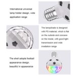 ZQMQD-001 6 LED Luz giratoria colorida Luz de ambiente de bola mágica para el hogar, especificaciones:, Black White, Gold, Red, Full Red Light, White+Universal Holder, White+Insert Holder, Gold+Universal Holder, Gold+Insert Holder, Red+Universal Holder... - Imagen 4