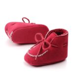 D2245 Botas cálidas de algodón para bebés de invierno más zapatos para caminar para bebés gruesos de terciopelo, 11cm - Imagen 4