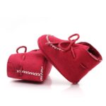 D2245 Botas cálidas de algodón para bebés de invierno más zapatos para caminar para bebés gruesos de terciopelo, 11cm - Imagen 5