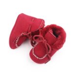 D2245 Botas cálidas de algodón para bebés de invierno más zapatos para caminar para bebés gruesos de terciopelo, 12cm - Imagen 3