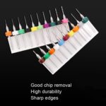 10 en 1 brocas de acero de tungsteno para PCB que tallan brocas en miniatura, tamaño:, 1.1-2mm - Imagen 3