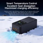 Cargador rápido de batería de 300 W con pantalla digital LKTOP UC363 para DJI Matrice 4D / 4TD, EU Plug - Imagen 11