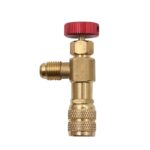 Conector de llenado de refrigerante de la válvula de seguridad de fluoración del aire acondicionado, Side R22 Bottom R410