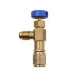 Conector de llenado de refrigerante de la válvula de seguridad de fluoración del aire acondicionado, Side R22 Bottom R22