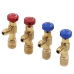 Conector de llenado de refrigerante de la válvula de seguridad de fluoración del aire acondicionado, Side R22 Bottom R410 - Imagen 3
