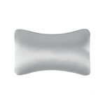 TZ19 almohada de seda para cabeza de coche, soporte lumbar cómodo de espuma viscoelástica para coche, TZ19 Silver Gray
