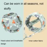 Gorro protector de cabeza anticaída transpirable para bebé Gorro protector para bebé Gorro de parachoques para niños pequeños, especificaciones:, Green Forest - Imagen 4