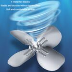 Clip de fijación potente para coche, ventilador eléctrico de alta potencia eólica, especificación:, 6 inch Black 12V - Imagen 4