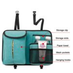DE RAN FU Flip Fur Asiento de coche BackTissue Box Storage Hanging Bag con gancho, 1122 Grey - Imagen 4