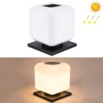 003 Solar Square Outdoor Post Light LED Luces de pared a prueba de agua, Tamaño:, 30cm (Warm Light)