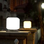 003 Solar Square Outdoor Post Light LED Luces de pared a prueba de agua, Tamaño:, 20cm (White Light) - Imagen 2