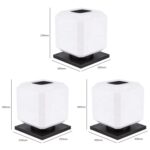 003 Solar Square Outdoor Post Light LED Luces de pared a prueba de agua, Tamaño:, 20cm (White Light) - Imagen 3