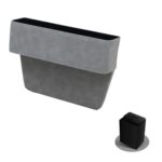 DE RAN FU Caja de almacenamiento para asiento de automóvil Portavasos Fur Citrine Phone Caja de almacenamiento para artículos diversos, 6030 Grey