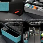 DE RAN FU Caja de almacenamiento para asiento de automóvil Portavasos Fur Citrine Phone Caja de almacenamiento para artículos diversos, 6030 Grey - Imagen 4