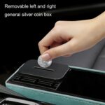 DE RAN FU Caja de almacenamiento para asiento de automóvil Portavasos Fur Citrine Phone Caja de almacenamiento para artículos diversos, 6030 Grey - Imagen 5