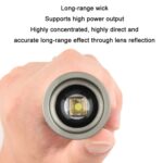 Mini linterna con zoom telescópico LED recargable tipo C, SD26601 - Imagen 4