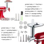 Para Kitchenaid Porking Enemy Accesorios Máquina para hacer masa Molinillo Carne Juego universal, Grinder Meat Set (White) - Imagen 2