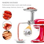 Para Kitchenaid Porking Enemy Accesorios Máquina para hacer masa Molinillo Carne Juego universal, Grinder Meat Set (White) - Imagen 4