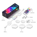 Gaming Ambient Light Smart Chiclet Backdrop Quantum Wall Light, Versiones:, 3pcs WIFI - Imagen 2