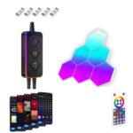 Gaming Ambient Light Smart Chiclet Backdrop Quantum Wall Light, Versiones:, 6pcs WIFI