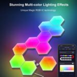 Gaming Ambient Light Smart Chiclet Backdrop Quantum Wall Light, Versiones:, 10pcs WIFI - Imagen 3