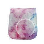 Para Instax Mini11 / 9 / 8 PU Cortex Retro Camera Bag Funda protectora, Blue Pink Color