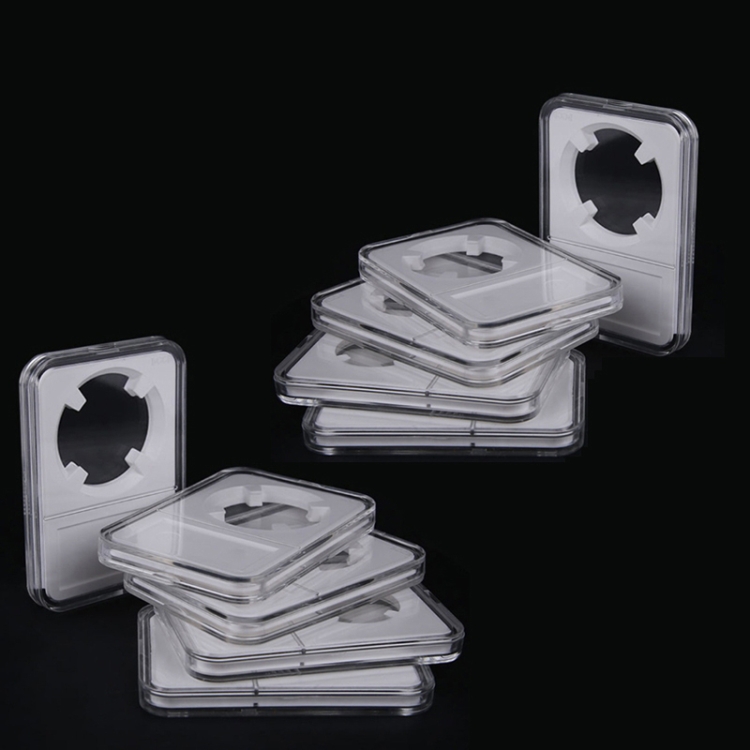 TBD0603071405.jpg 10 Uds. Caja de clasificación de identificación de monedas conmemorativas caja de colección de monedas, White (40mm) - Imagen 1