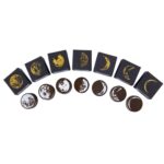 5 PCS Moon Phase Series Manual Decoración DIY Sello de madera - Imagen 2