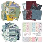 2 juegos de papel de fondo para álbumes de recortes de 6 pulgadas, manualidades hechas a mano - Imagen 5