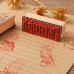 4 Uds. De flores y plantas de madera, sello para niña, manual de plantas frescas, sello decorativo DIY - Imagen 4