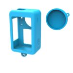 Para DJI Osmo Action 3 Funda protectora de silicona Tapa de lente, Silicone (Blue)