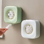 2 PCS Cocina de gran capacidad Envoltura adhesiva Organizador Montado en la pared Gorro de ducha Estante de almacenamiento, 2 PCS Green - Imagen 2