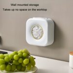 2 PCS Cocina de gran capacidad Envoltura adhesiva Organizador Montado en la pared Gorro de ducha Estante de almacenamiento, 2 PCS White - Imagen 5