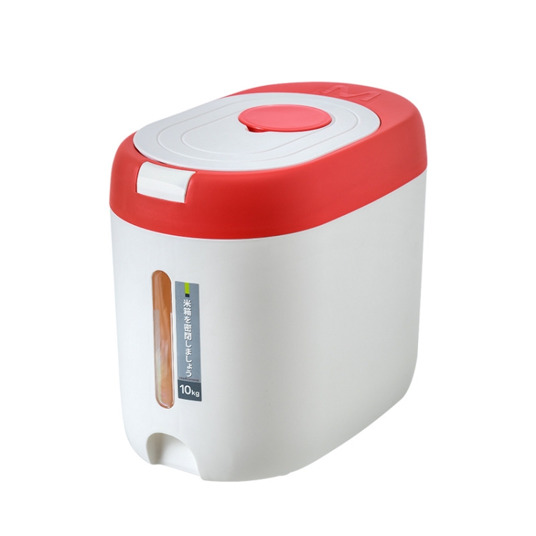 TBD0603088001.jpg Cubo de arroz de almacenamiento a prueba de polvo y humedad sellado para cocina, Red 10kg - Imagen 1