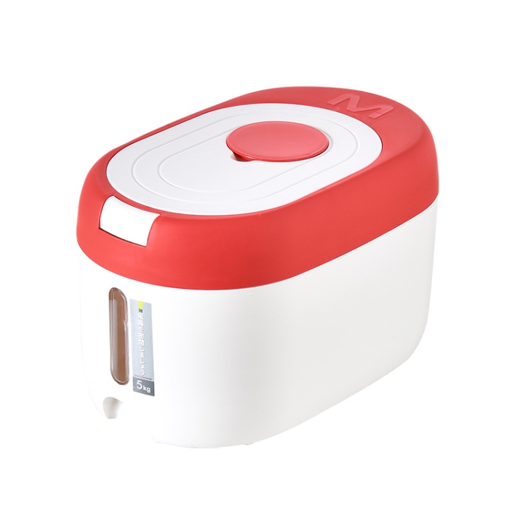 TBD0603088002.jpg Cubo de arroz de almacenamiento a prueba de polvo y humedad sellado para cocina, Red 5kg - Imagen 1