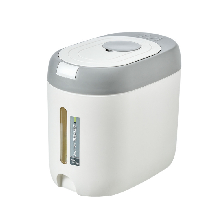 TBD0603088003.jpg Cubo de arroz de almacenamiento a prueba de polvo y humedad sellado para cocina, Gray 10kg - Imagen 1